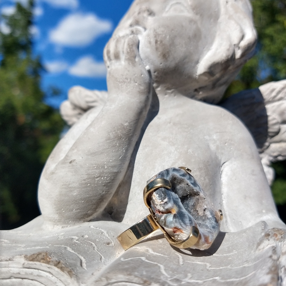 Druzy Agate Ring - image 5